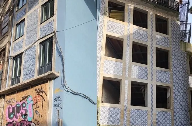 Edifício no Codeçal antes da reabilitação